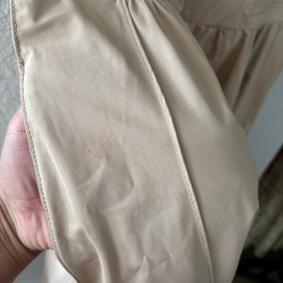 Pink Tartan Beige Vneck Knee Length Cap Sleeve Sheath Dress Size 8 - Picture 4 of 10